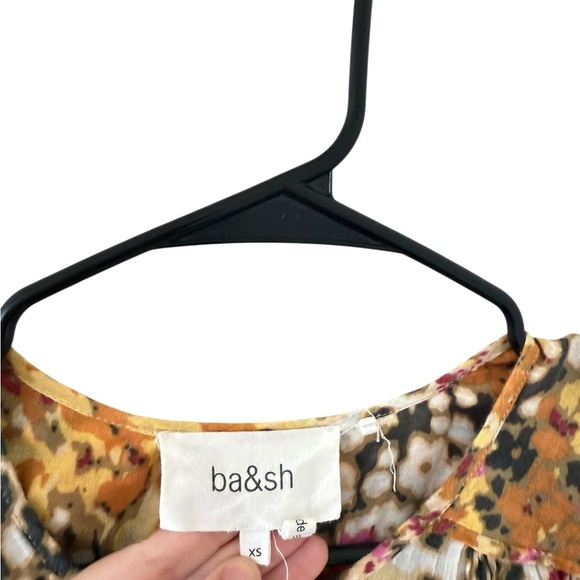Ba&sh Floral Doddy Blouse in Ocre - Picture 8 of 9